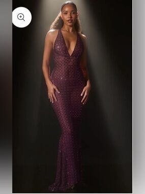 white christmas dresses Sheer Embellished Bodycon Mini Dress in Deep Cocoa - 10 main image 0